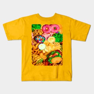 Fast food pattern Kids T-Shirt